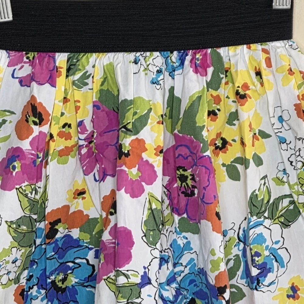 Cato Girls | Colorful Floral Circle Skirt Size 8/10 Pink Yellow Green Blue